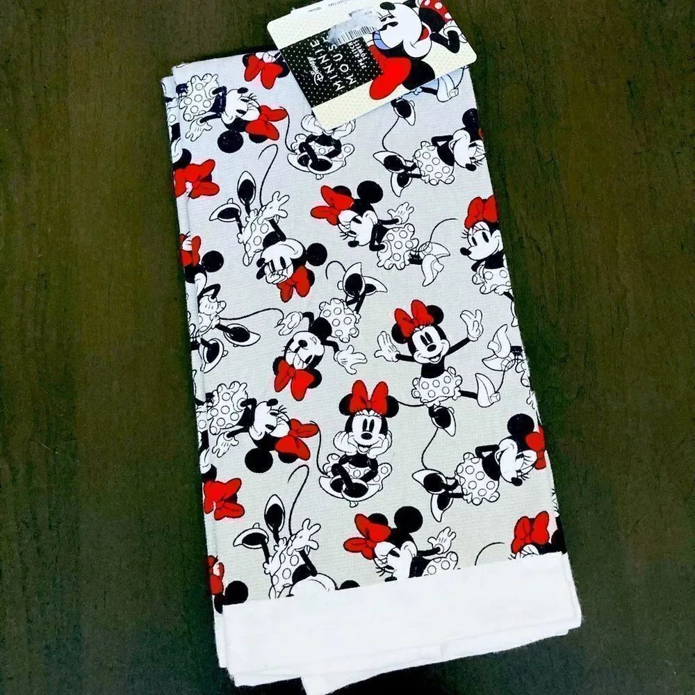 Disney Minnie Mouse Print Kitchen Dish Towels Set